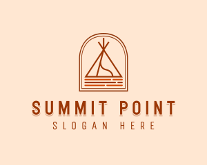 Camping Tent Site logo design