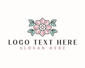 Fashion - Floral Gem Crystal logo design