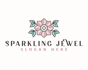 Gem - Floral Gem Crystal logo design