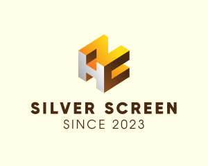 Letter Hn - Modern 3D Block Technology logo design