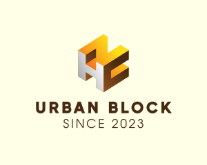 Block - Modern 3D Block Technology logo design