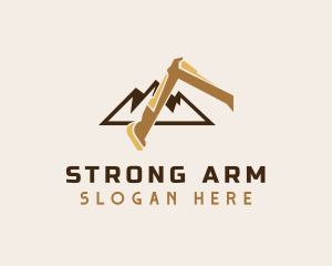 Excavator Arm Contractor logo design