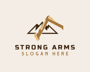 Excavator Arm Contractor logo design