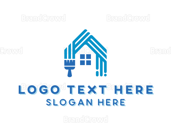 Brush Home Painting Logo