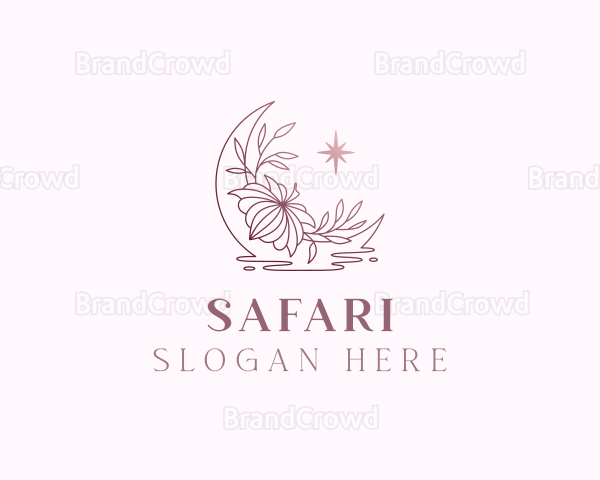 Moon Floral Star Logo