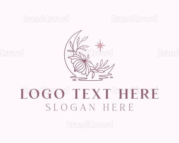 Moon Floral Star Logo