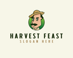 Farmer Man Agriculture logo design