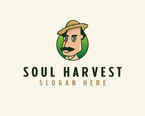 Farmer Man Agriculture logo design