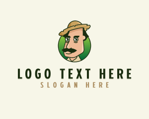 Farming - Farmer Man Agriculture logo design