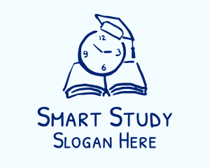 Study - Book Study Time logo design