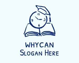 Academe - Book Study Time logo design