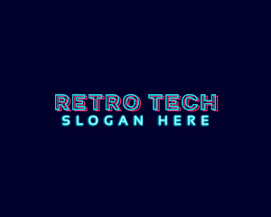 Neon Glitch Studio logo design