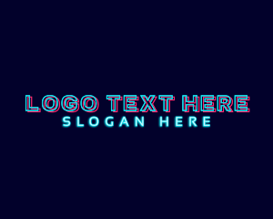 Neon Glitch Studio Logo