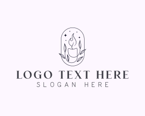 Scented - Candle Spa Wax logo design