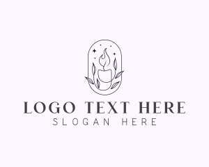 Religious - Candle Spa Wax logo design