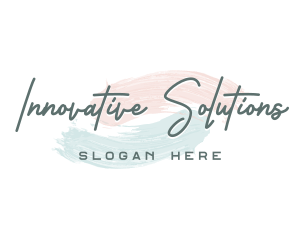 Artist - Artistic Watercolor Brushstroke logo design