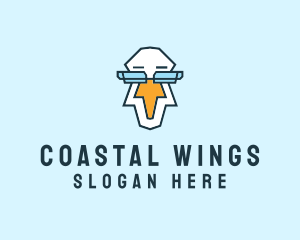 Seagull - Eyeglasses Pelican Avatar logo design