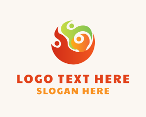 Social - Community People Charity logo design