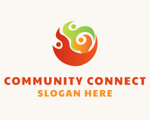 Community People Charity logo design