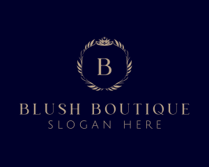 Crown Wreath Boutique logo design