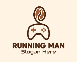 Entertainment - Game Controller Coffee Bean logo design