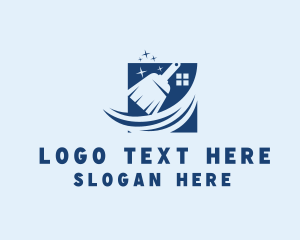 Clean - Home General Cleaning logo design