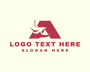 Animal - Flying Falcon Agency Letter A logo design