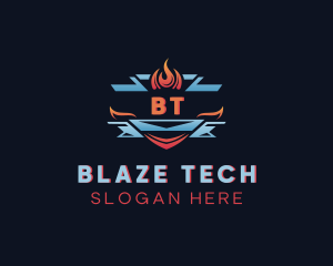 Fire Ice Blaze logo design