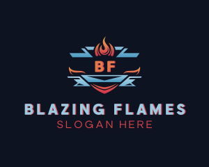 Fire Ice Blaze logo design