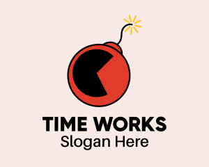 Time - Explosive Time Bomb logo design