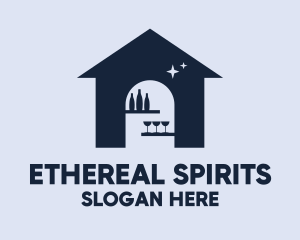 Spirits - Blue Wine Clubhouse logo design