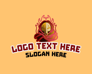 Online Gaming - Red Villain Wizard logo design