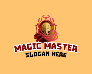 Wizard - Red Villain Wizard logo design