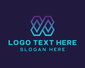 Coworking - Tech Infinity Letter X logo design