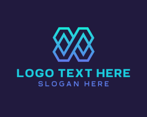 Tech - Tech Infinity Letter X logo design