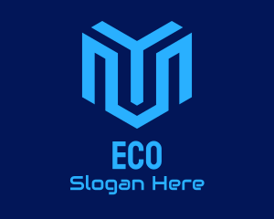 Blue Tech Company Logo
