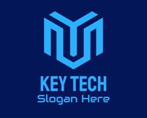 Blue Tech Company logo design