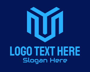 Web - Blue Tech Company logo design