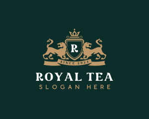 Lion Royal Shield logo design