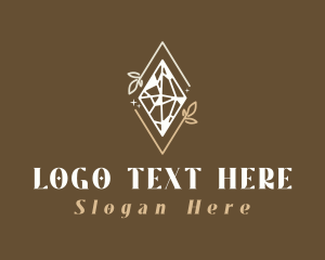 Glam - Crystal Diamond Branch logo design