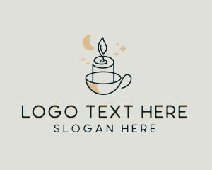 Candle - Wax Candle Holder logo design