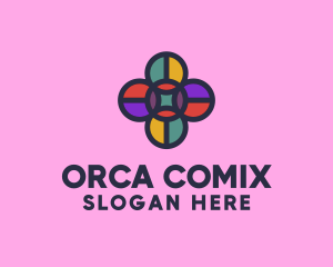 Pattern - Polygonal Flower Mosaic logo design