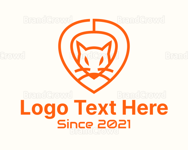 Location Pin Fox Logo