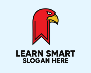 Educate - Red Bird Bookmark logo design