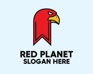 Red Bird Bookmark logo design