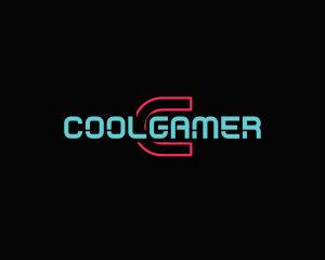 Cyber Neon Programmer logo design