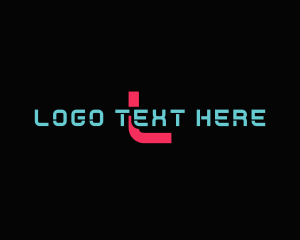 Cyber Neon Programmer logo design