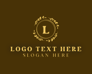 Liquor - Laurel Leaf  Wreath logo design