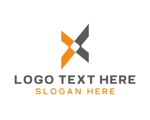 Application - Modern Tech Letter X logo design