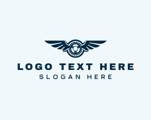 Blue Wings Automotive  logo design